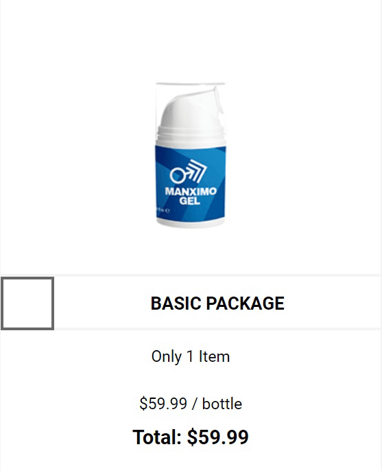 manximo gel one bottle price 
