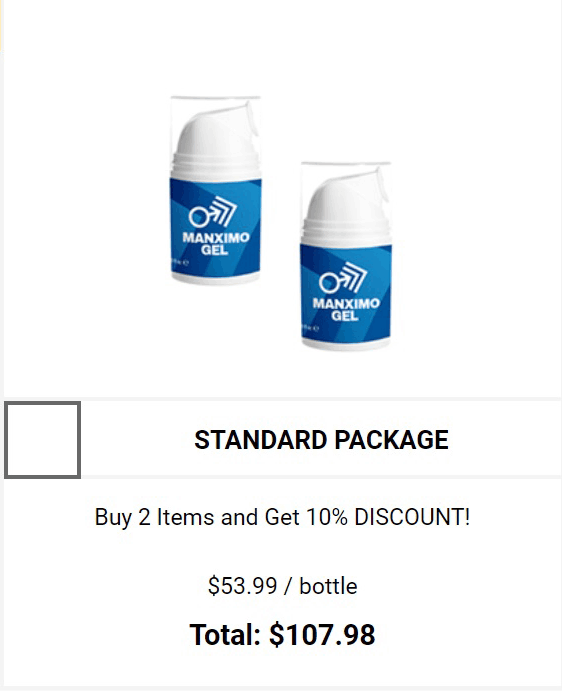 manximo gel two bottles price 